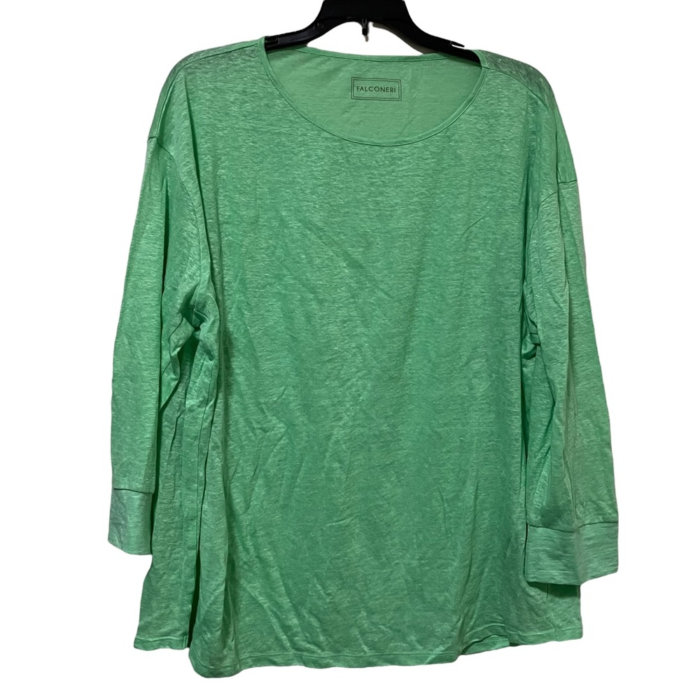 Falconeri Linen Wide Neck Crew